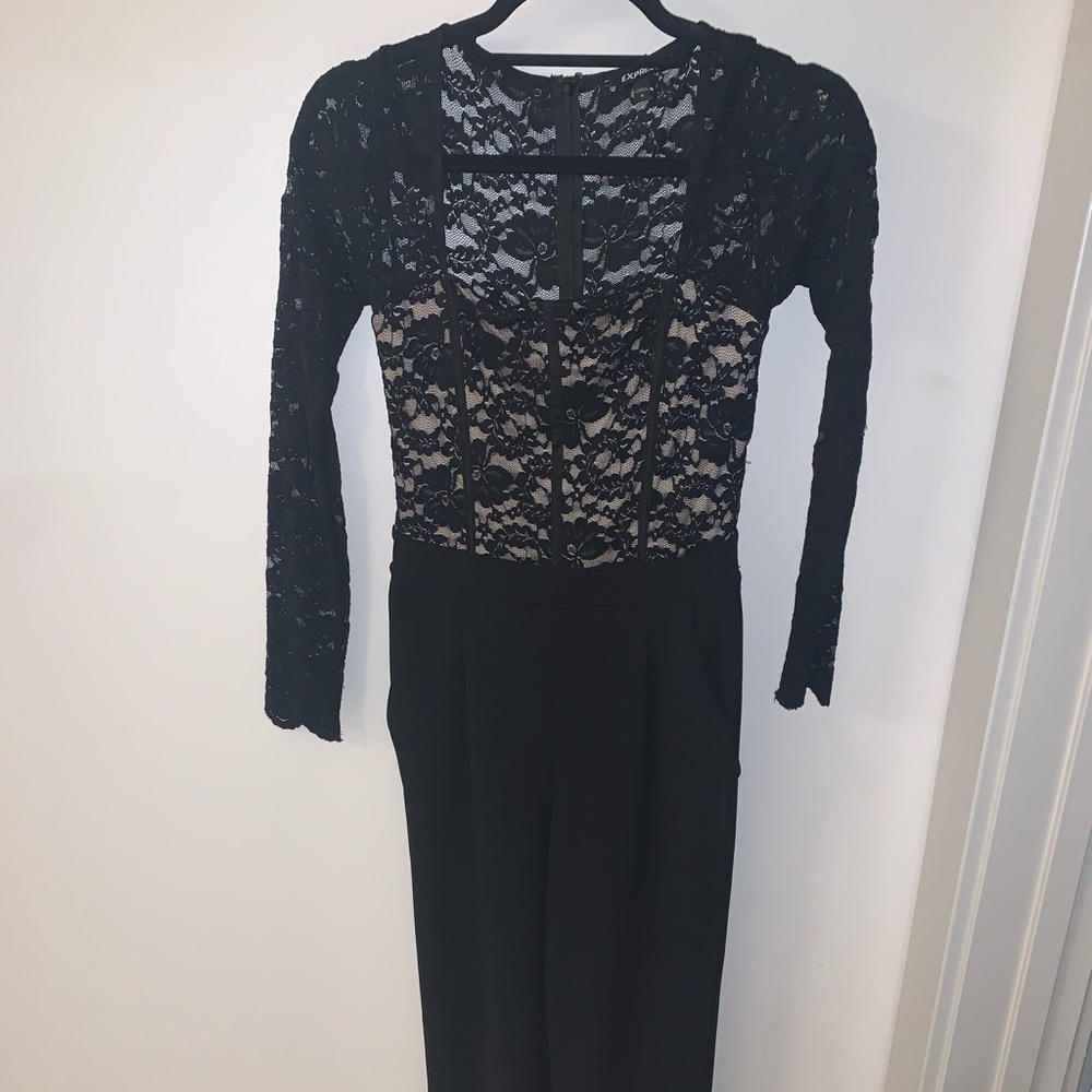 Black lace jumpsuit